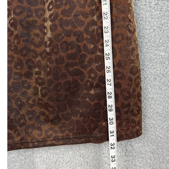 Dress The Population X Cosmopolitan Alex Dress Metallic Leopard Print Size M NWT - Picture 6 of 11